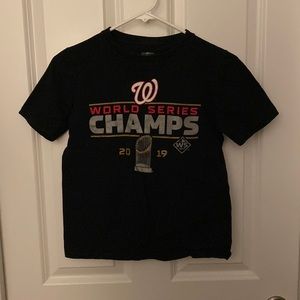 Washington Nationals Youth World Series Champions Shirt - Size Medium / 10-12